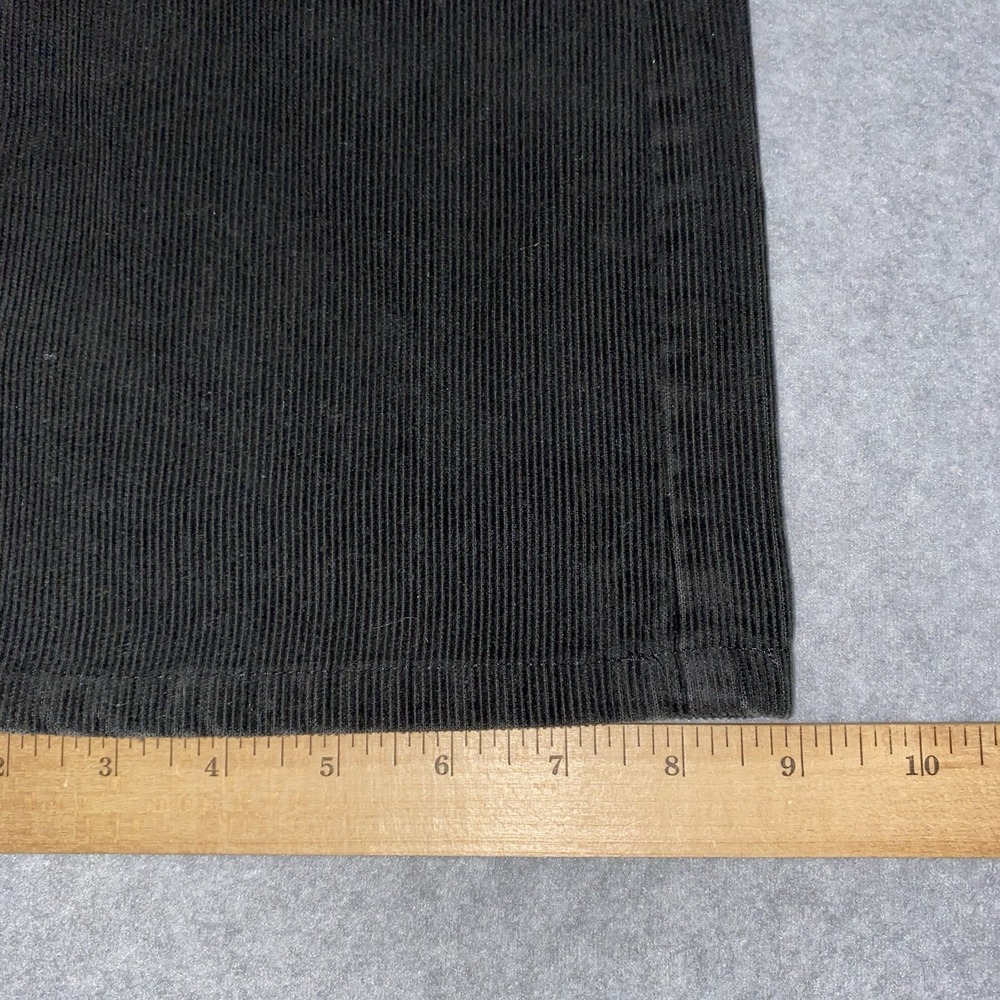 Ralph Lauren Sport Women's 8 Black Corduroy Jeans RL Stud Patch Y2K Straight Leg - Picture 10 of 16